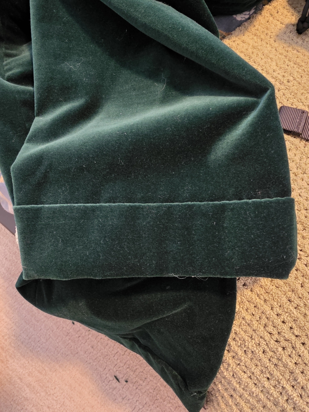 BODEN Velvet Blazer Jacket + Matching Velvet Pants - Dark Green - Picture 8 of 11